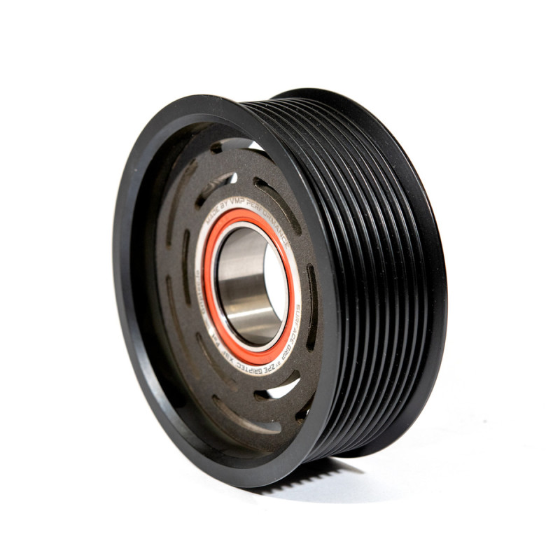 Ford Mustang Supercharger Pulley - VMP Performance - AC Clutch Pulley 10-Rib w/ Griptec - `18-`27